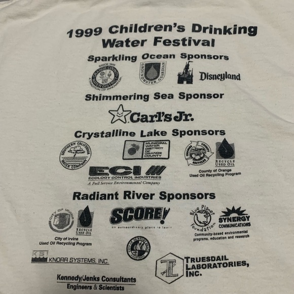 1999 Children’s Drinking Water Festival Tee - Picture 5 of 9